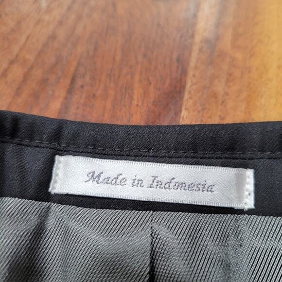 Murano Collezione Wool Slim Fit Blazer Black Size 36R - Picture 8 of 11